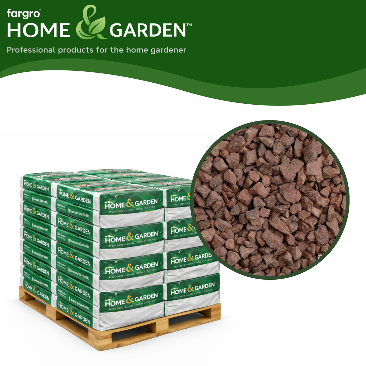 Red Granite Chippings 14mm - Pallet (50) 20kg bags