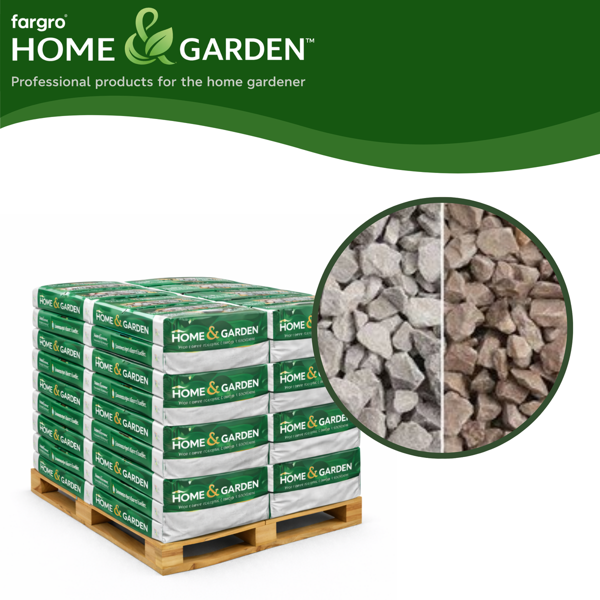 Derbyshire Fawn Limestone Chippings 20mm - Pallet (50) 20kg bags