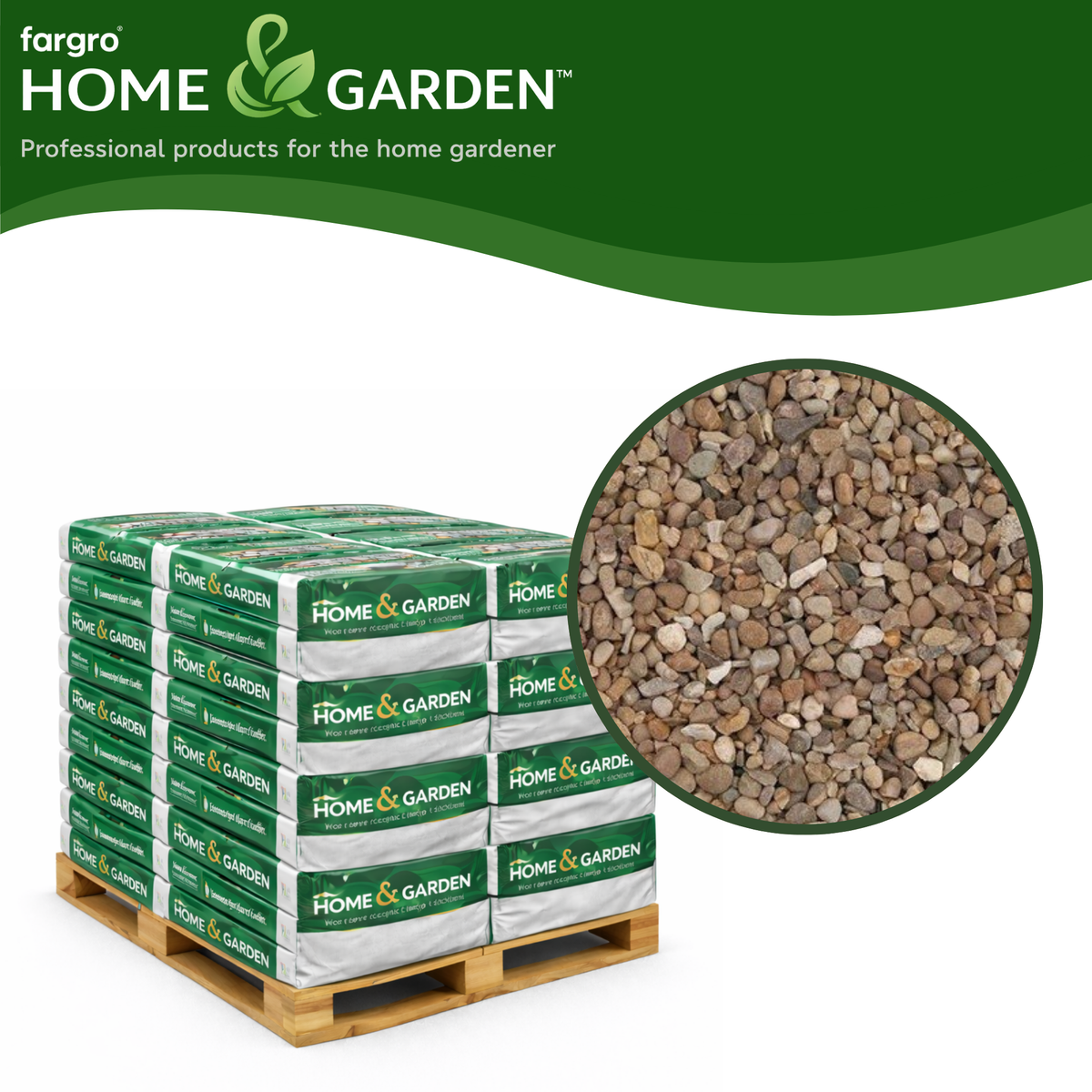 Natural Pea Bulk Decorative Gravel 10mm - Pallet (50) 20kg bags