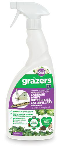 Grazers Pest Control G3 Ready-to-use Spray for Caterpillars & Aphids 750ml