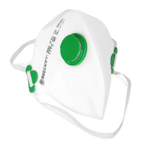 Beeswift P3V Fold Flat Valved Mask FFP3 NR D
