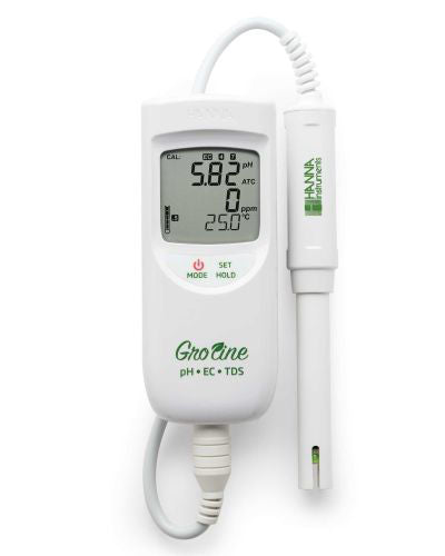 Groline Temperature Meter pH/EC/TDS with Multiparameter Probe HI-9814