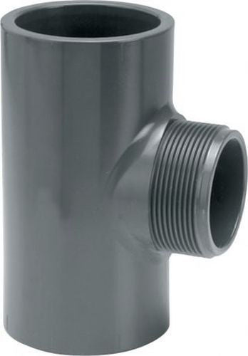 PVC Fitting Tee Adaptor x 1 1/M x