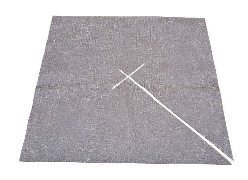 Biodegradable Weed Mat with Slit 150 GSM 1m x 1m