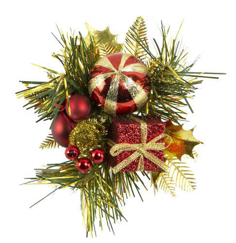 Christmas Pick Silk Ball /Parcel/Tinsel