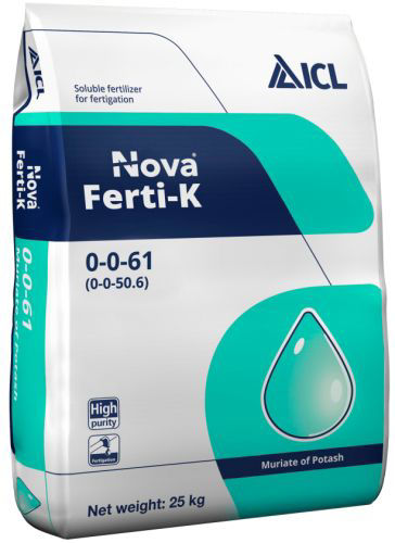 Nova Ferti-K Potassium Chloride Fertiliser 0-0-61 25kg