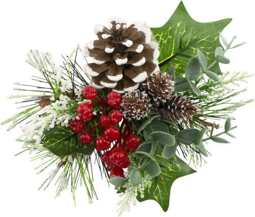 Christmas Pick Berries & Eucalyptus Large