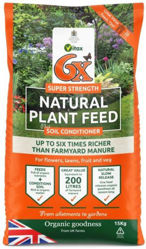 6X Fibrous Fertiliser 15kg