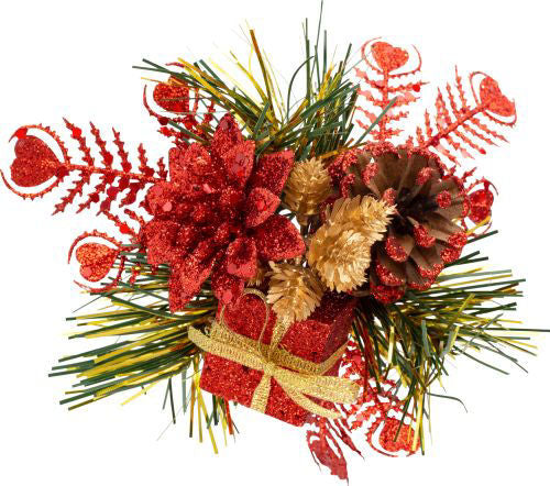 Christmas Pick Poinsettia