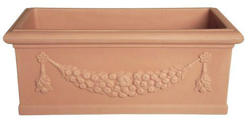 Idra Planter Festooned Flower 80cm