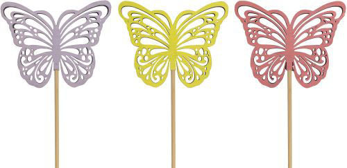 Wooden Labels Butterflies