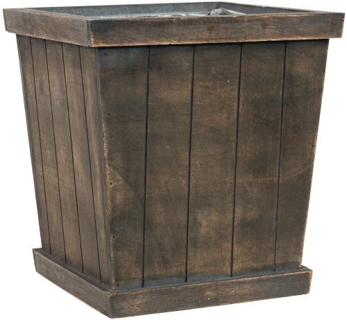 Wooden Tall Square Panelled 21.5cm