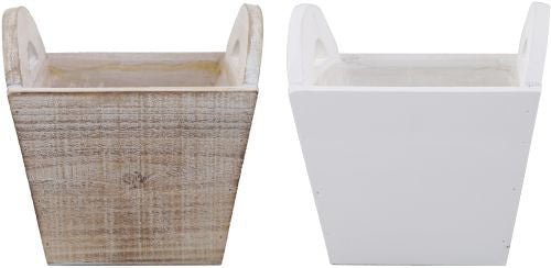 Wooden Square Planter Arch Handles 16cm