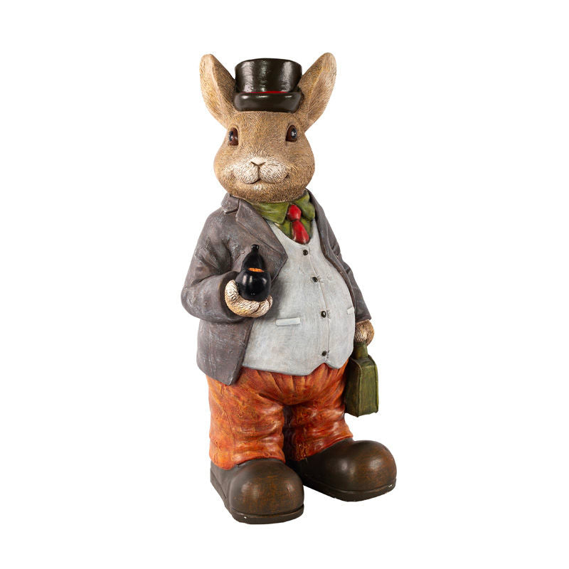 Garden Ornament Rabbit in Suit