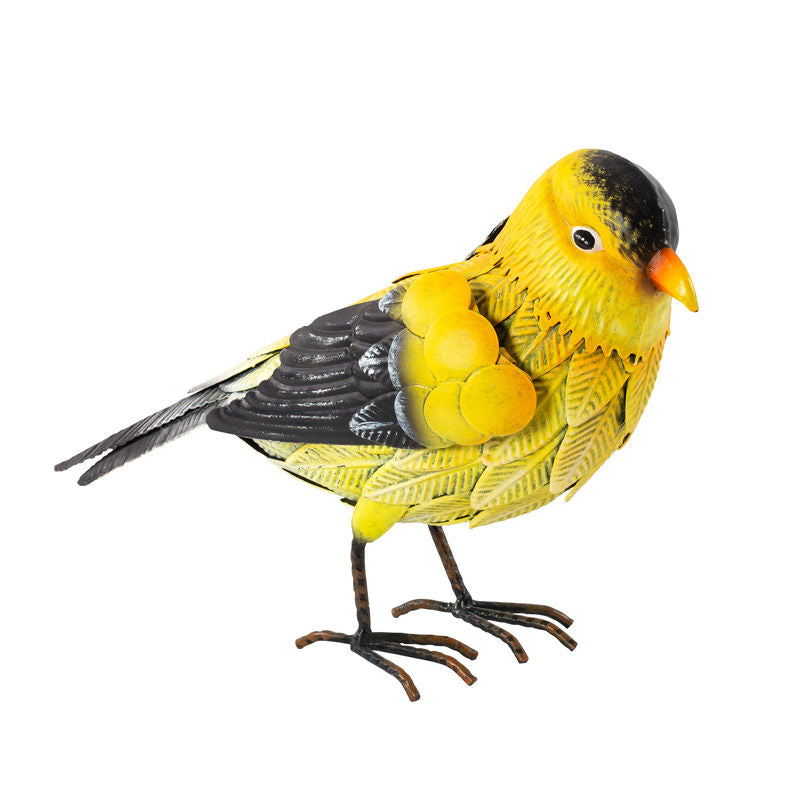 Garden Ornament Metal Goldfinch