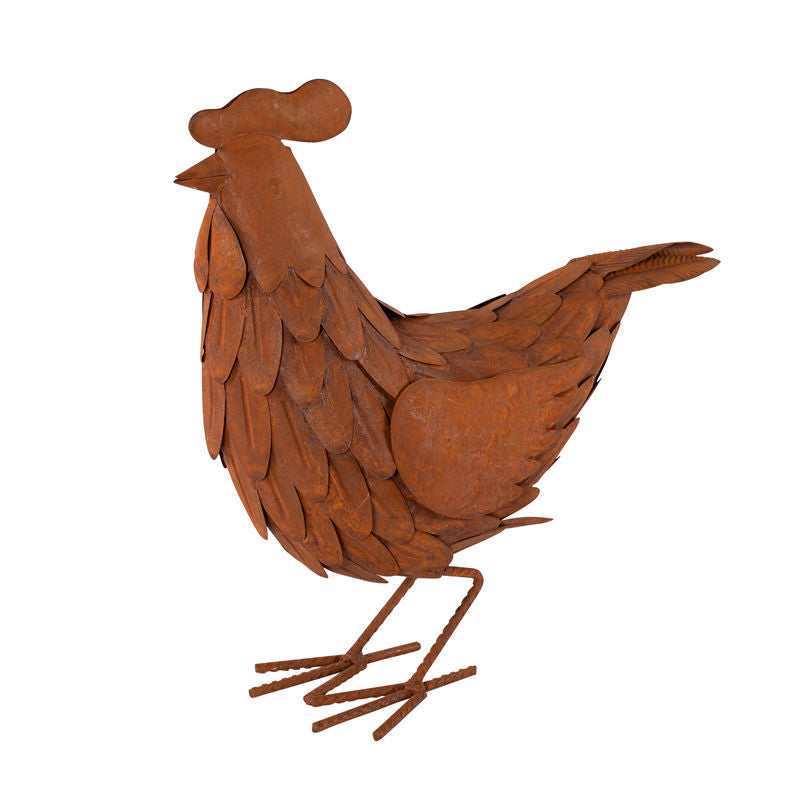 Garden Ornament Rusty Hen
