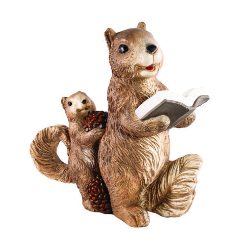 Garden Ornament Squirrel with Young