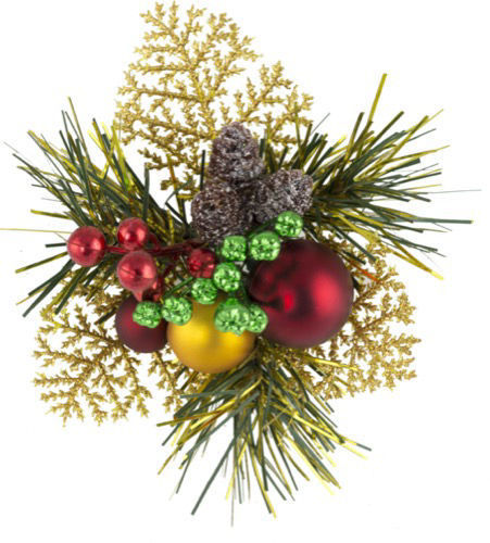 Christmas Pick Cedar/Pine/Bauble