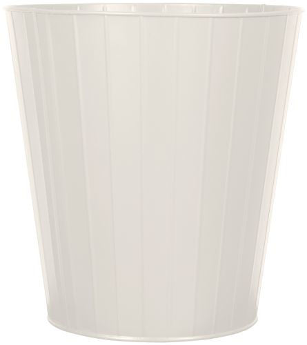 Tin Planter Vertical Lines - Cream