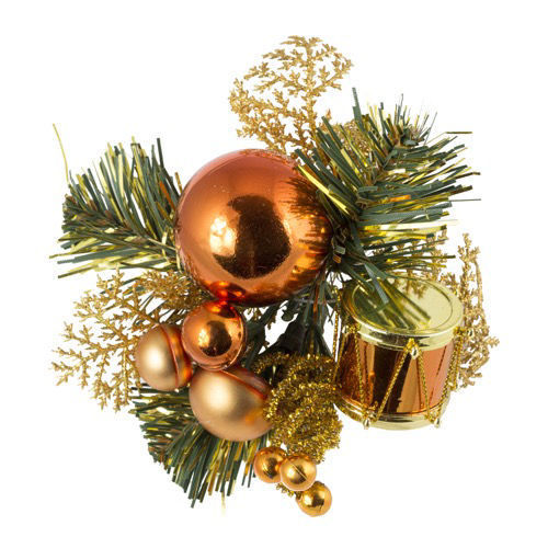 Christmas Pick Drum & Baubles - Copper