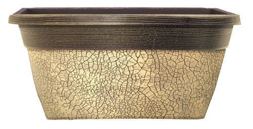Crackle Window Box 30cm - Ceramic Cream