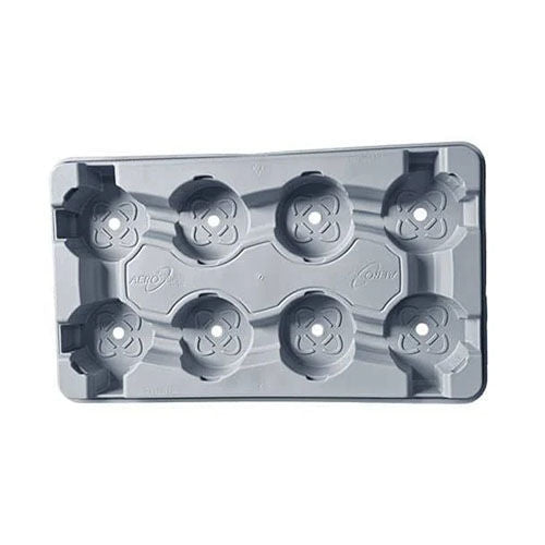 Aeroplas Pot Carry Tray Round 8 x 1lt - Grey