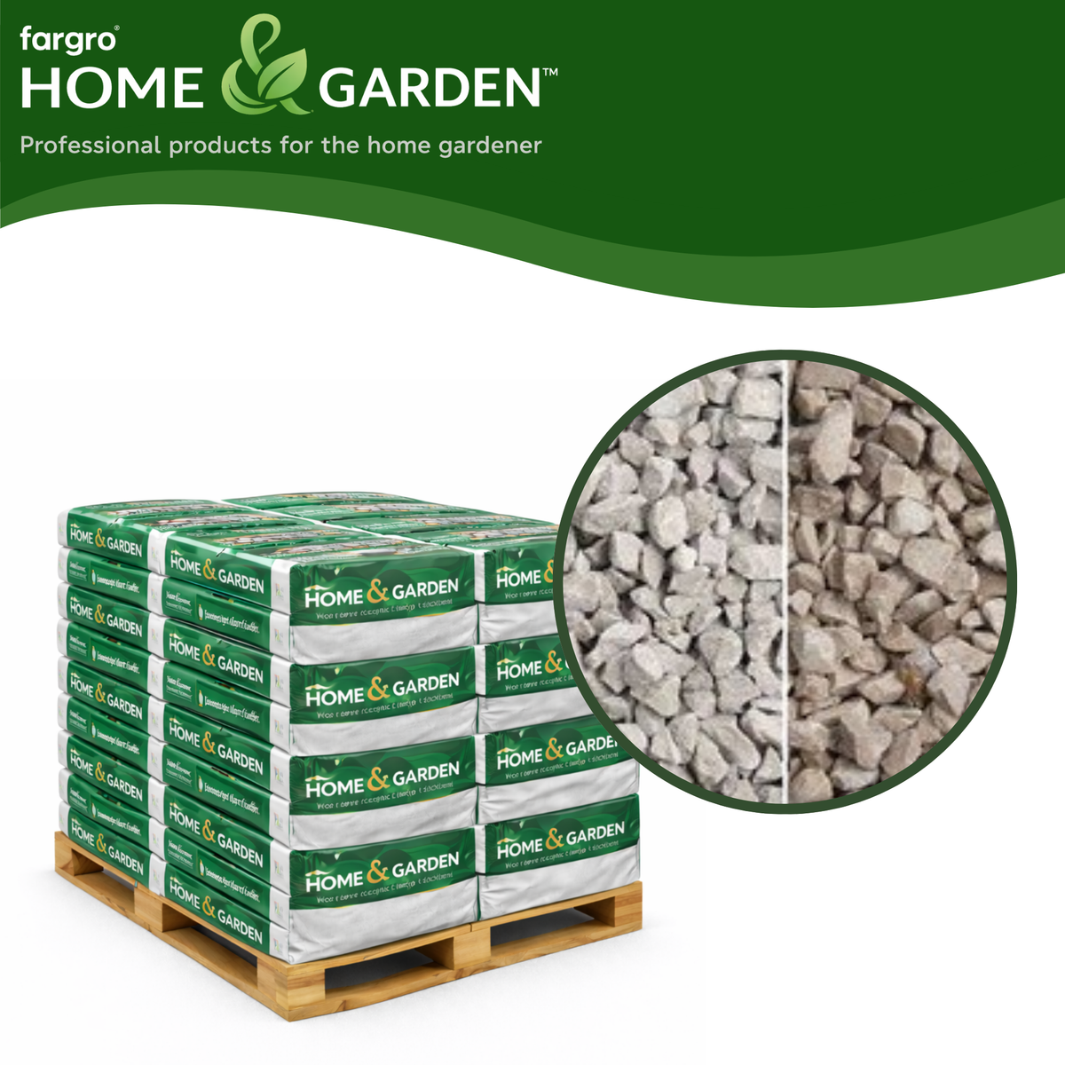Grey Limestone Chippings 6-14mm - Pallet (50) 20kg bags