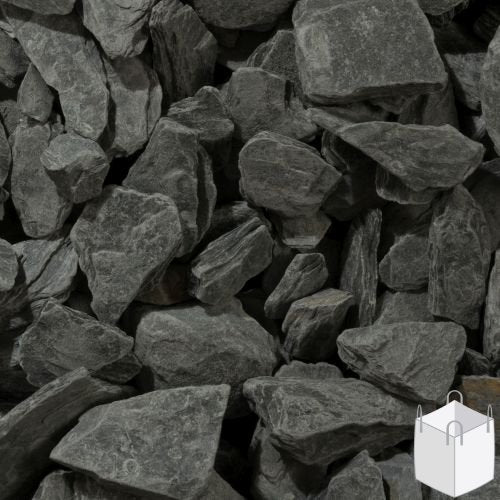 Black Slate Chippings 40mm Bulk Bag
