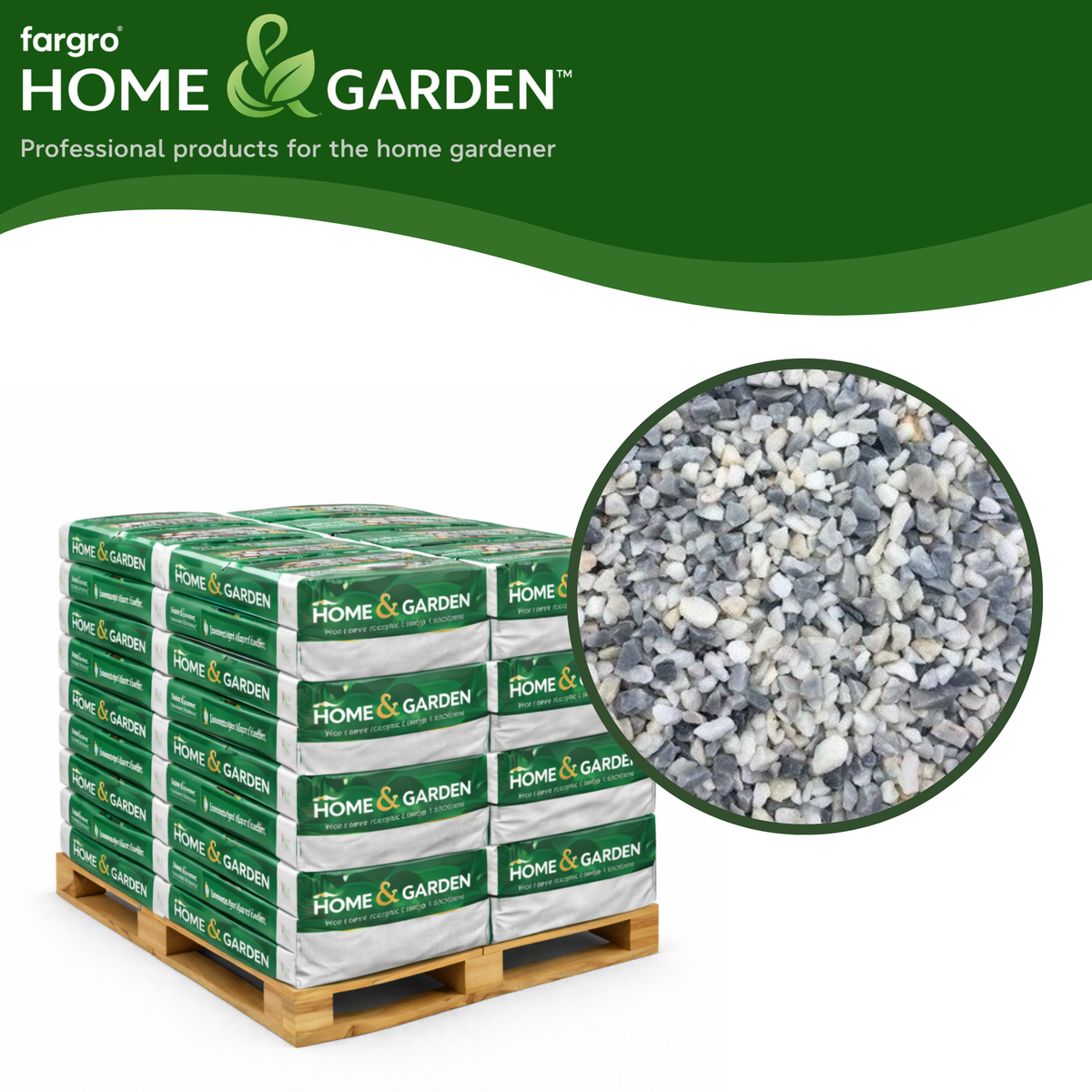 Polar Ice Stone Chippings 6mm - Pallet (50) 20kg bags
