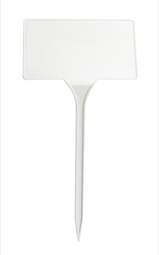 White 27cm Angle Headed Plant Labels x 10