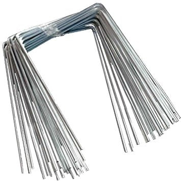 Ground Cover Metal Staple (Set of 10), Secure and Reusable Garden Fasteners