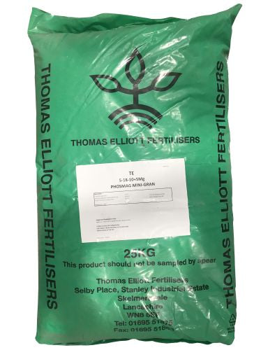 Thomas Elliott Fertilisers Phos-Mag Mini-Gran 25kg, Optimal Nutrient Boost for Your Garden