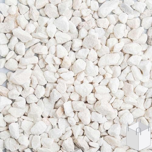 Arctic White Stone Chippings 10mm Bulk Bag (Approx 700kg)
