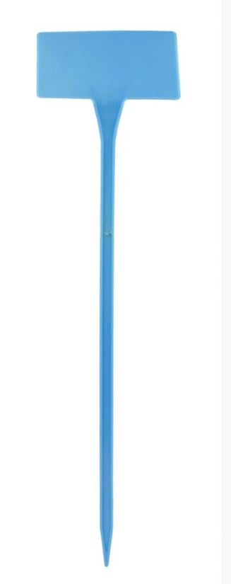 Blue 38cm Angled Head Plant Labels x 10