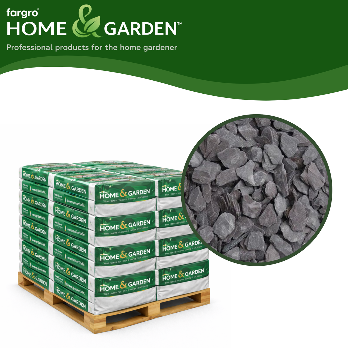 Blue Slate Chippings 20mm - Pallet (50) 20kg bags