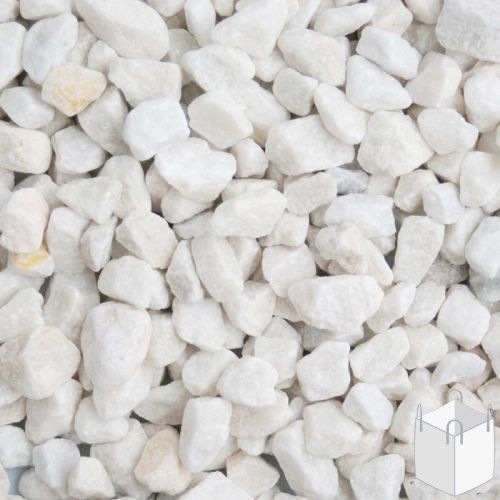 Arctic White Stone Chippings 20mm Bulk Bag