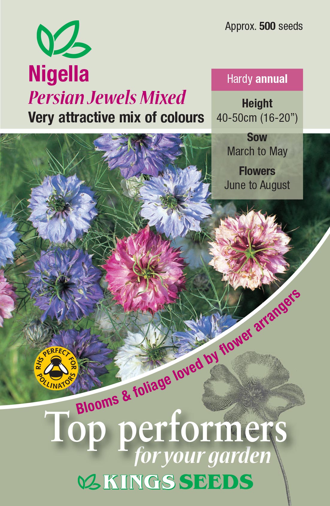 Nigella Persian Jewels Flower Seeds