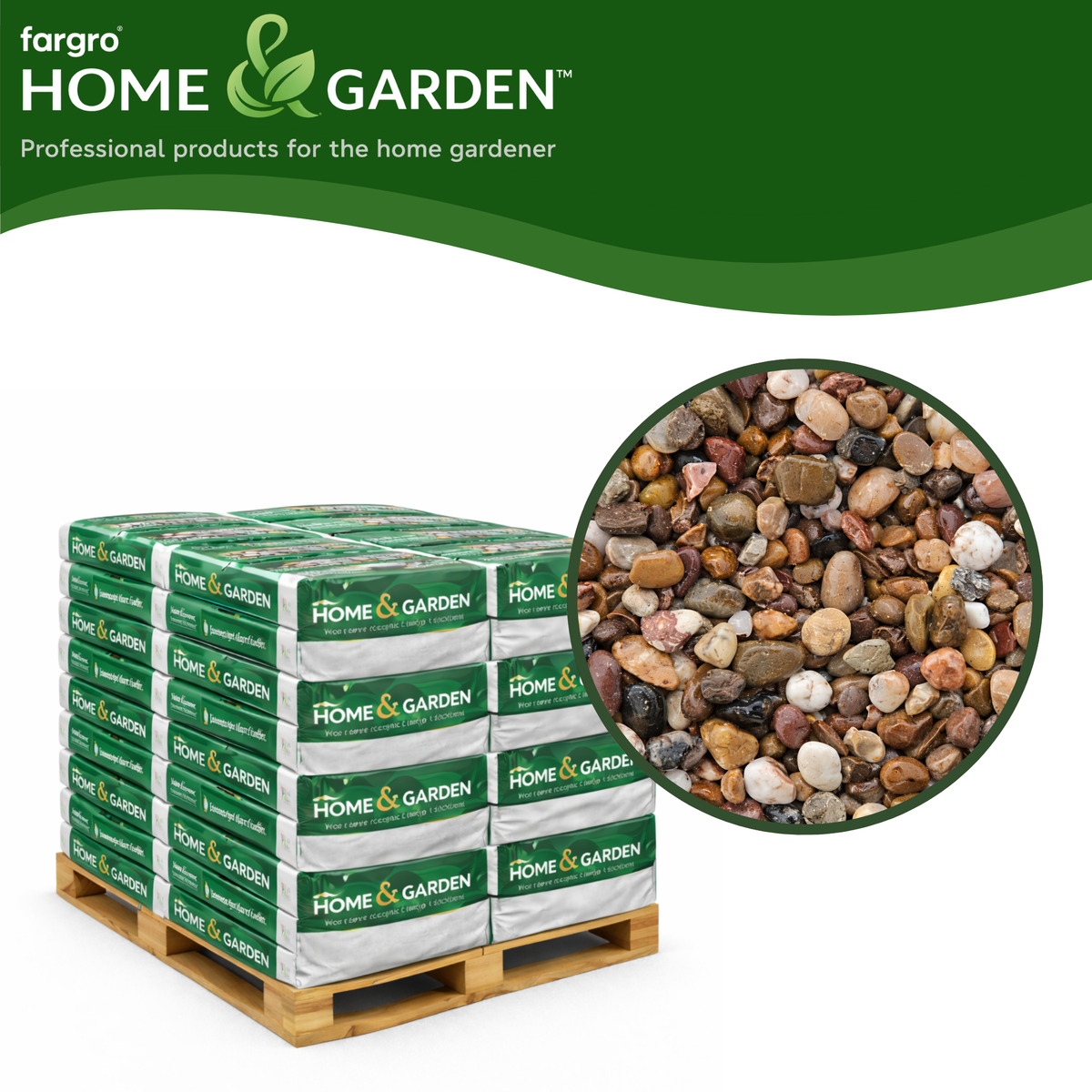 Horticultural Pea Gravel 10mm - Pallet (50) 20kg bags