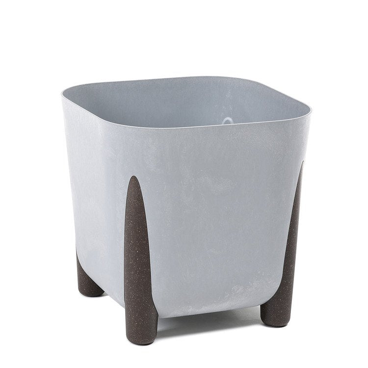 Lamela Concrete™ Frida Stone Square Planter, Poly Resin Plant Pot