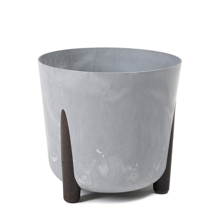 Lamela Concrete™ Frida Stone Round Planter, Poly Resin Plant Pot