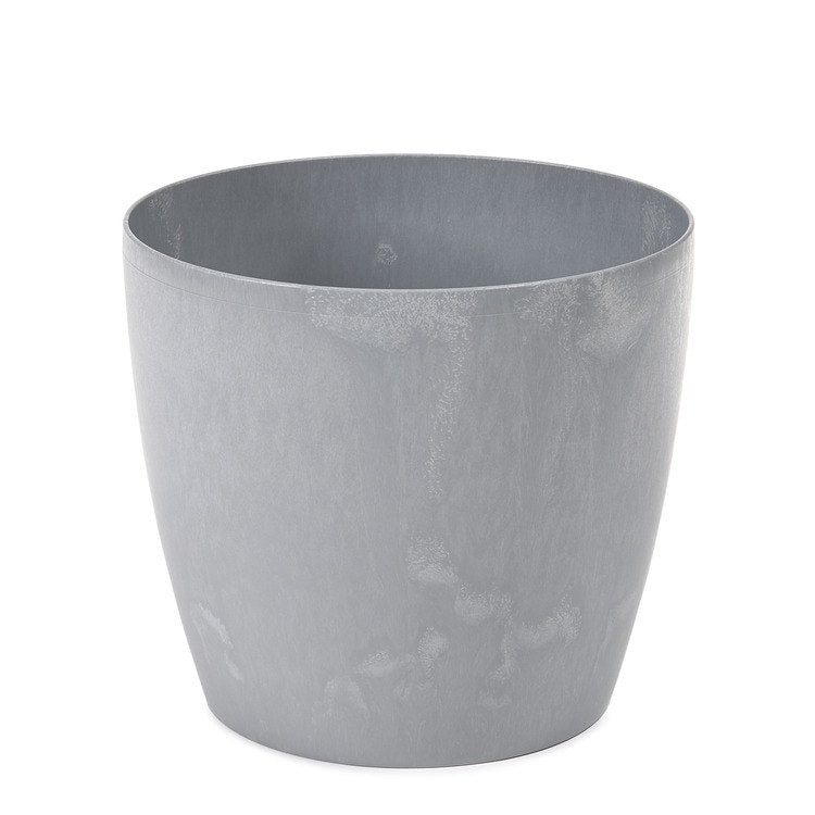 Lamela Concrete™ Magnolia Round Plant Pot, Poly Resin Planter