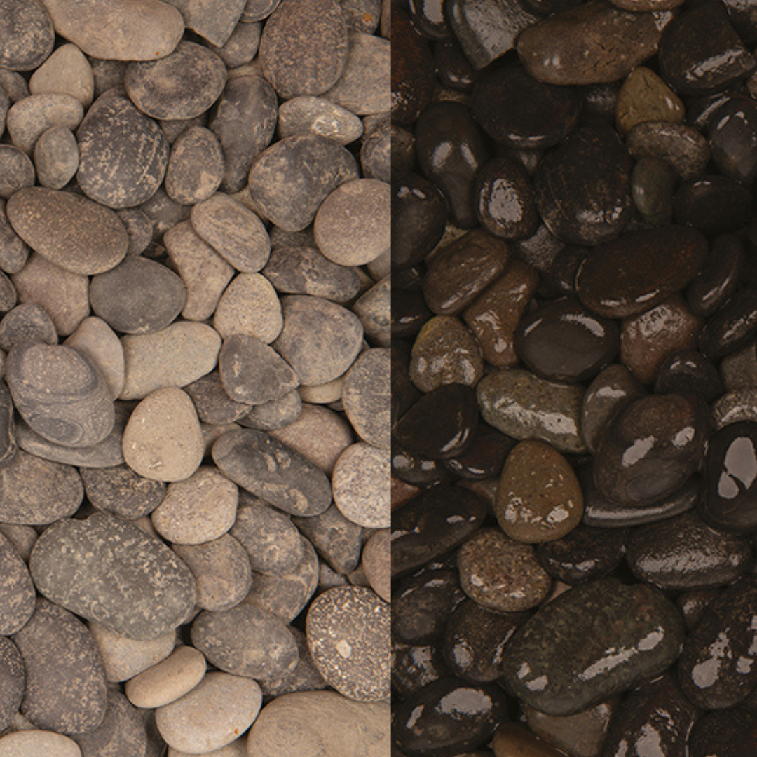 Midnight Pebbles 16-25mm - Charcoal & Jet Black Garden Pebbles 20kg Bag