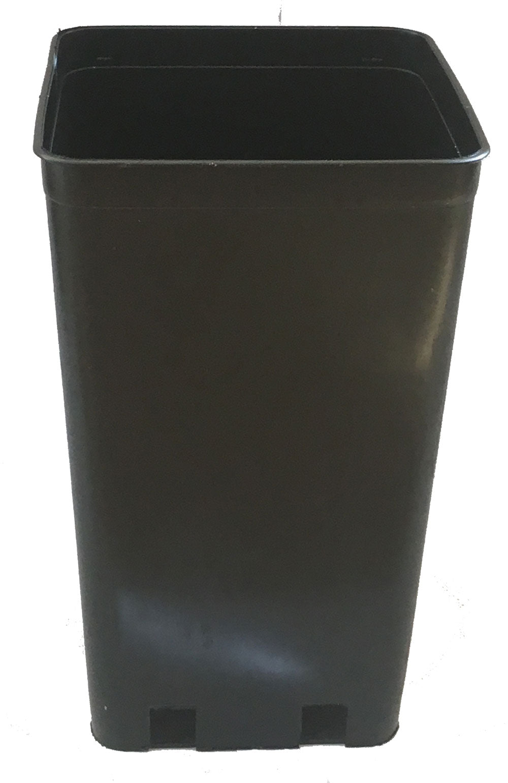 10cm Square Heavy Duty Long Tom Plant Pots x 10