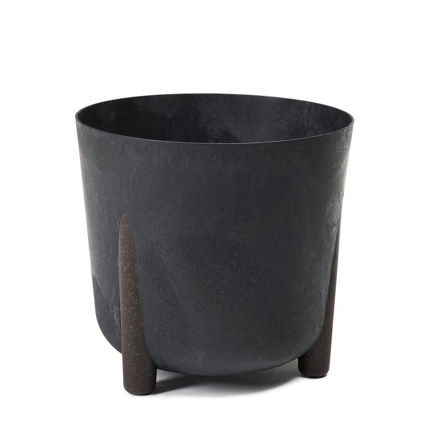 Lamela Concrete™ Frida Stone Round Planter, Poly Resin Plant Pot