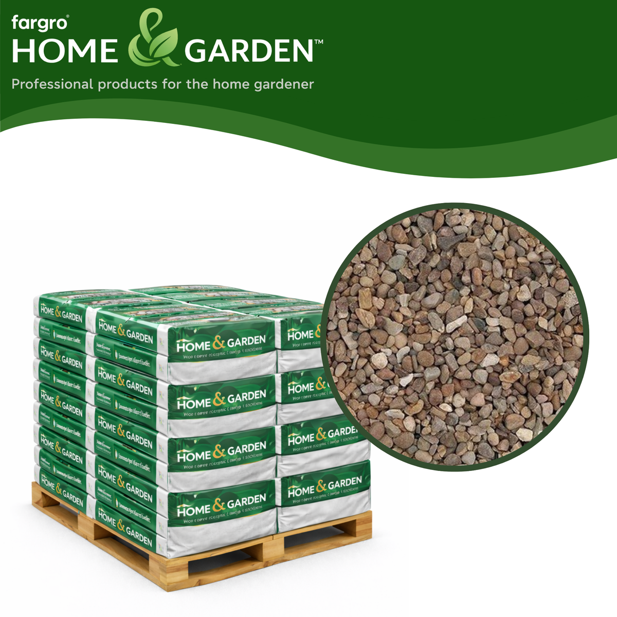Premium Washed Gravel 10mm - Pallet (50) 20kg bags
