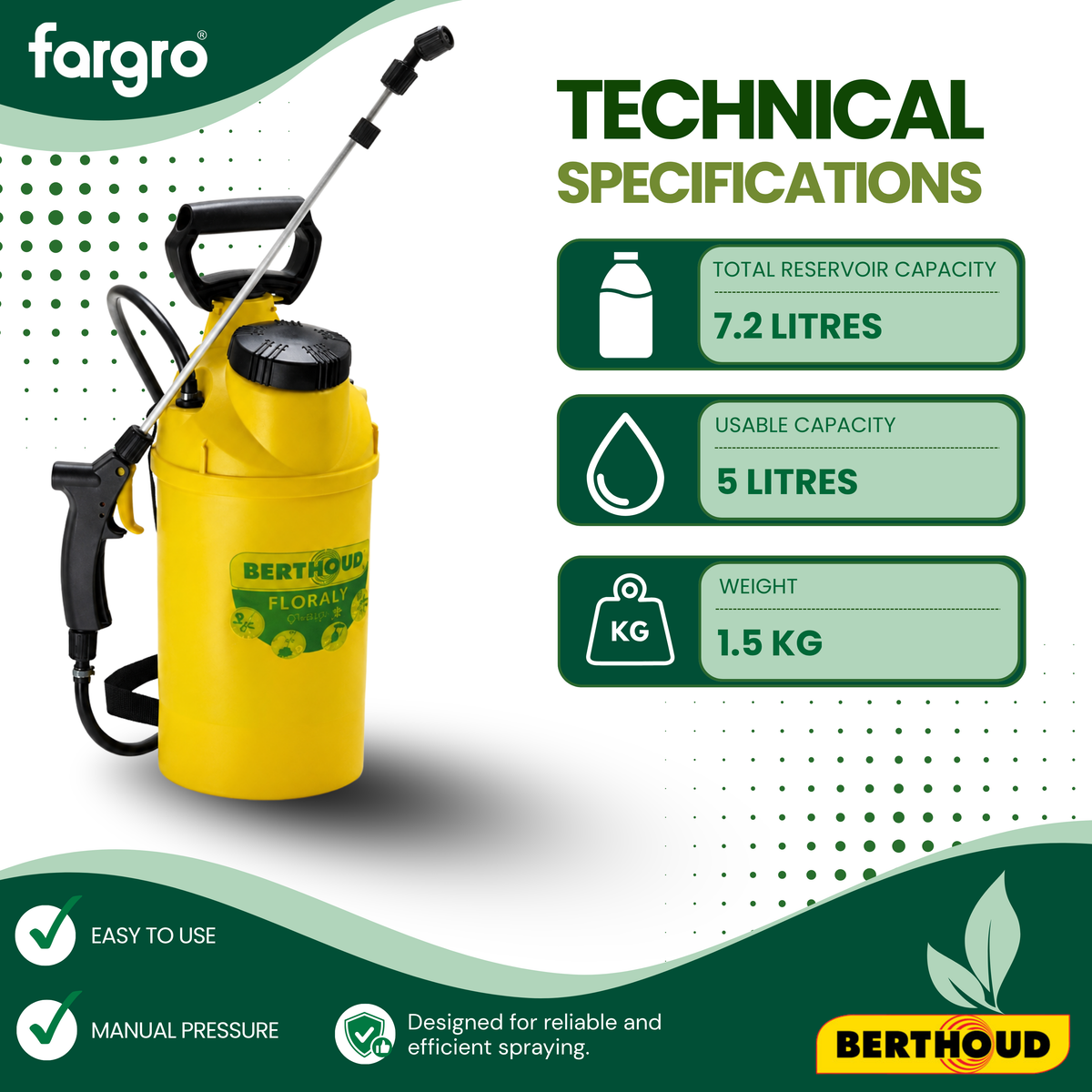 Berthoud Floraly 7 Optima Sprayer