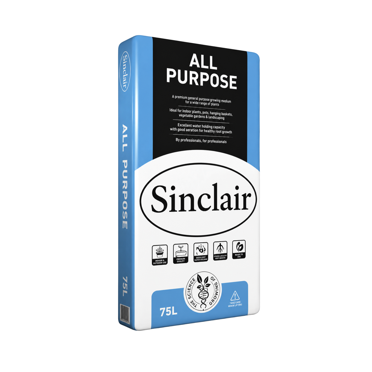 Sinclair All Purpose Compost Peat Reduced 75L | Multi-Purpose Compost