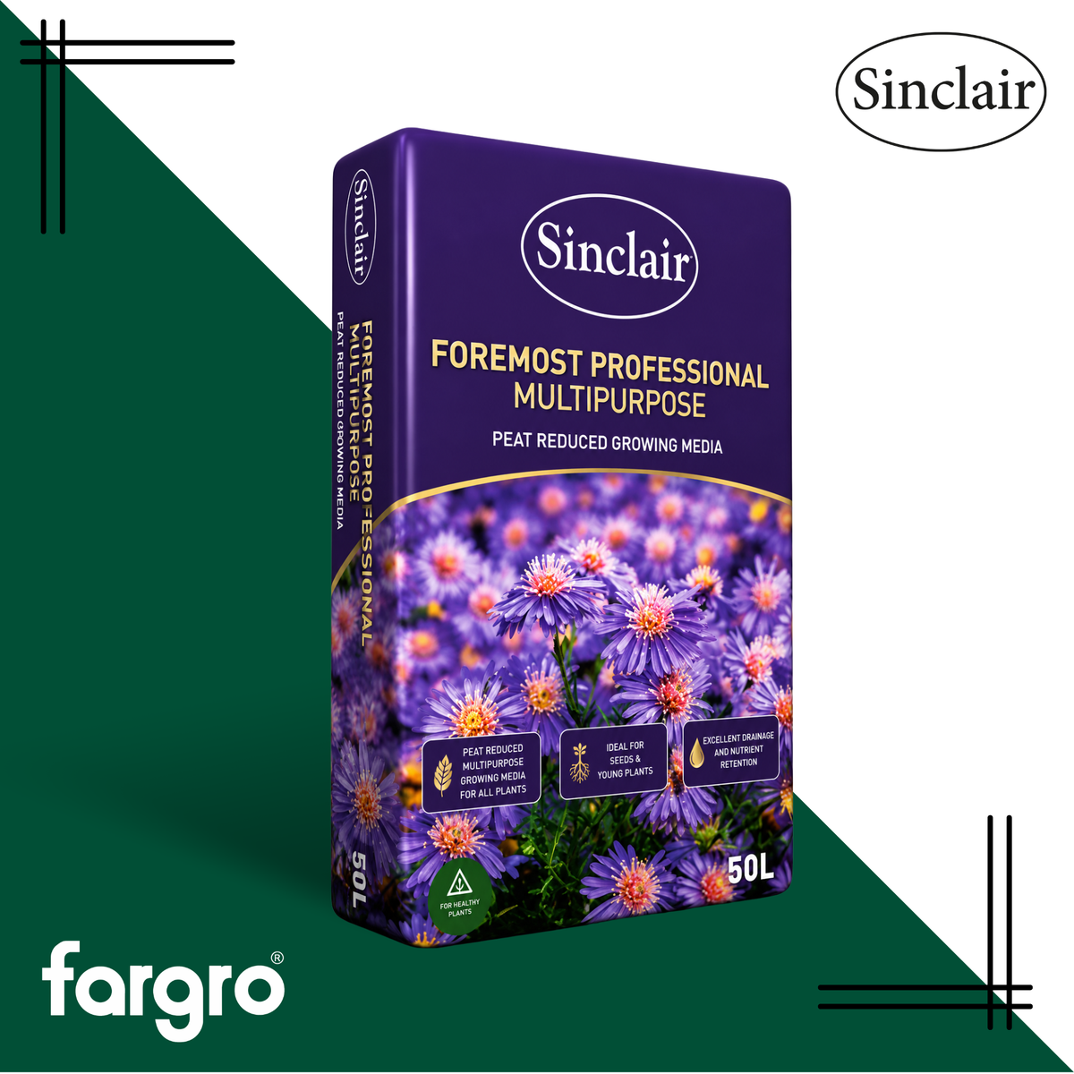 Foremost Professional Multi-Purpose Compost Peat Reduced 50L | All-Purpose Growing Medium