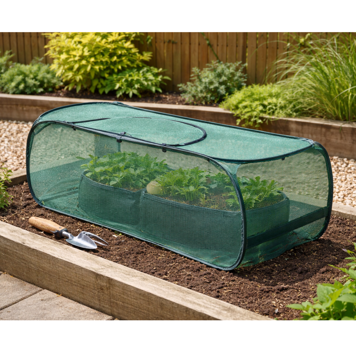 Pop-Up Growbag Net Cage, Plant Protection Cover, 110 x 45 x 55 cm