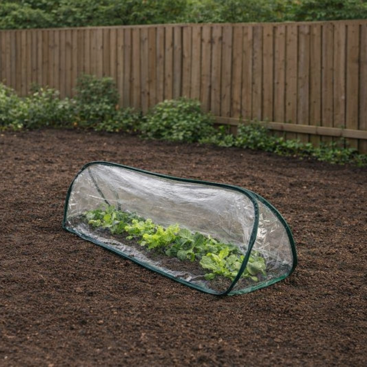 Pop-Up Mini Polytunnel Cloche, Small Plant Protection Tunnel, 100 x 40 x 40 cm